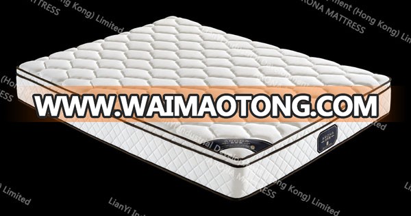 2017 best quality three quarter rolling tight top euro Spring mattress